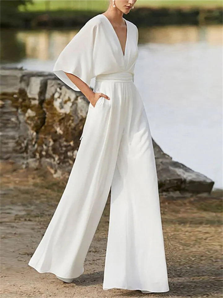 Sophie – Elegant and soft jumpsuit in fluid fabric