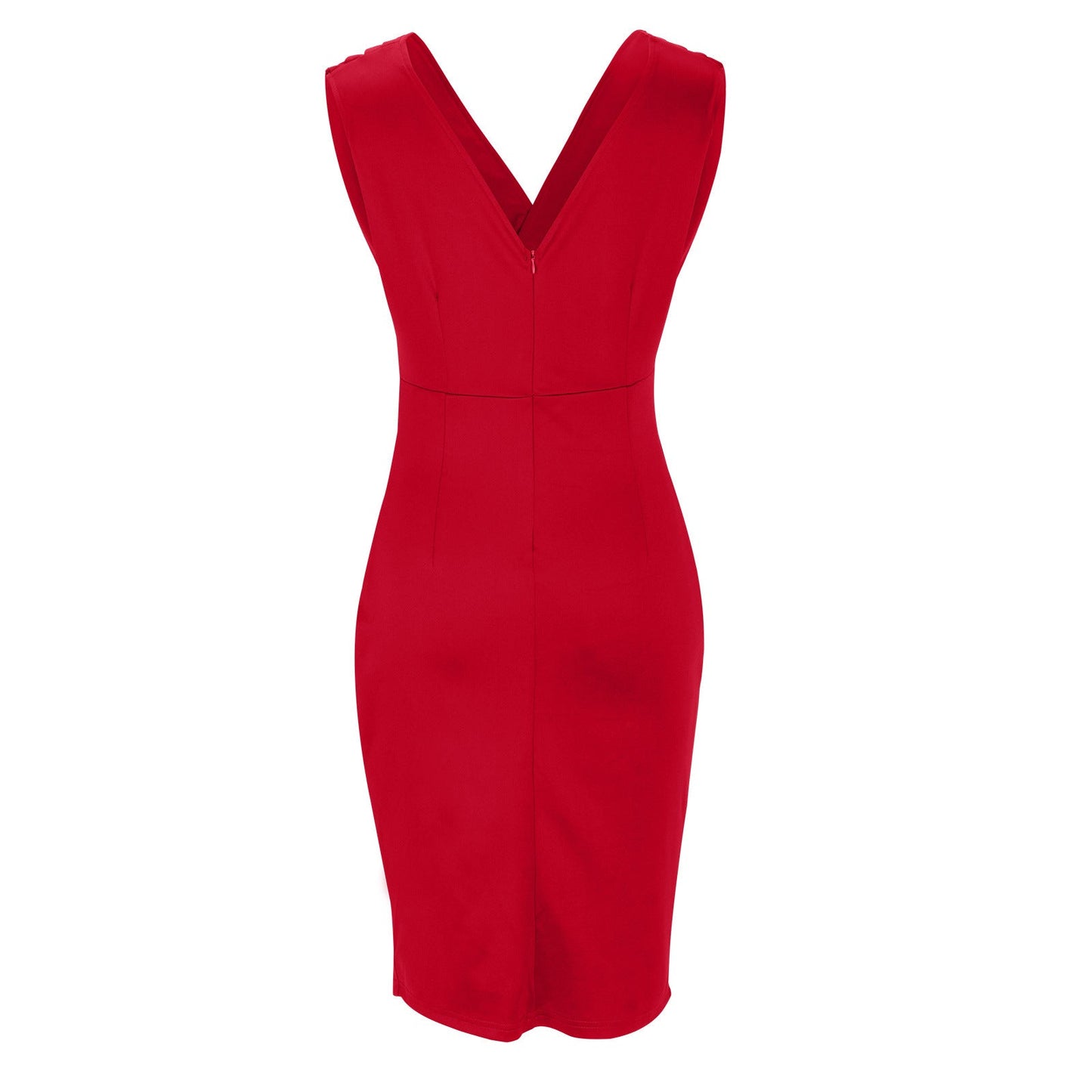 Elegant Women's Dress - Sleeveless - V-Neck