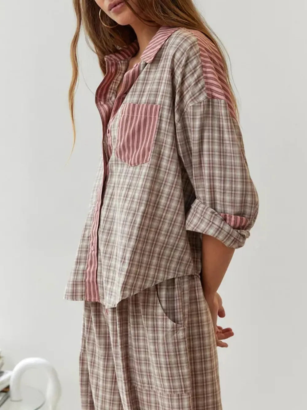 Léa – Pyjama doux et élégant en tissu satiné