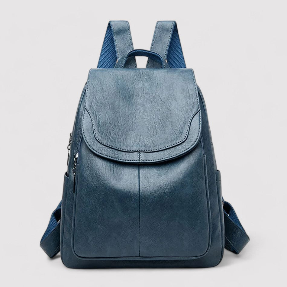 Lena Elegant Premium Leather Secure Backpack
