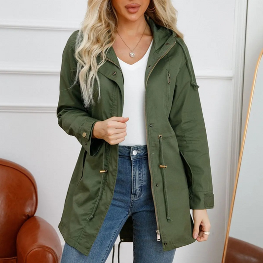 Léa – Chaqueta elegante e impermeable de tela transpirable