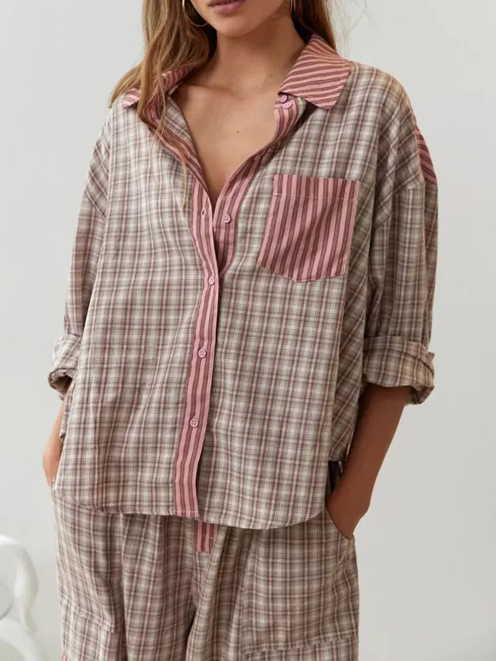 Léa – Pyjama doux et élégant en tissu satiné