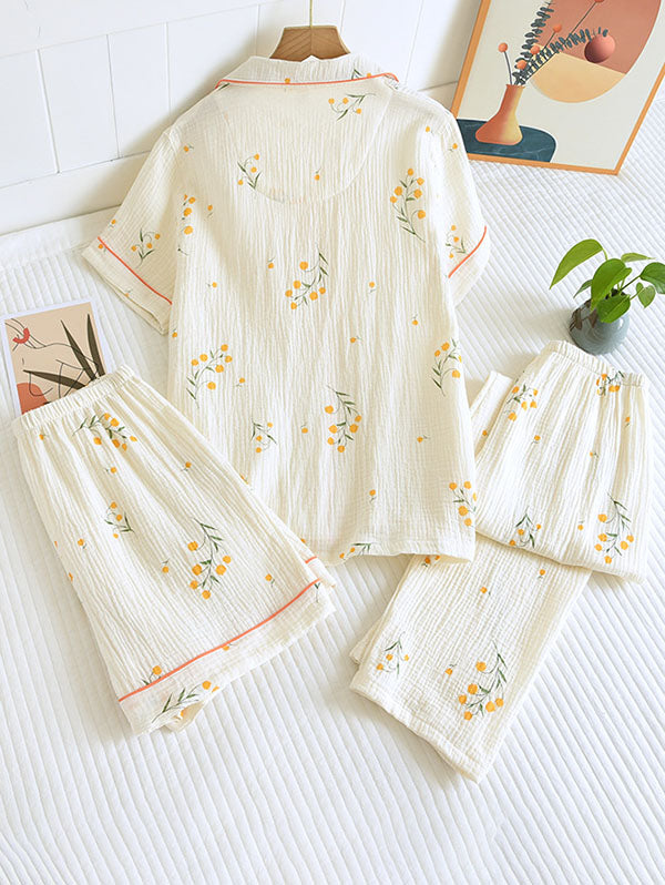 Emma Douce Élégante Pyjama en Coton