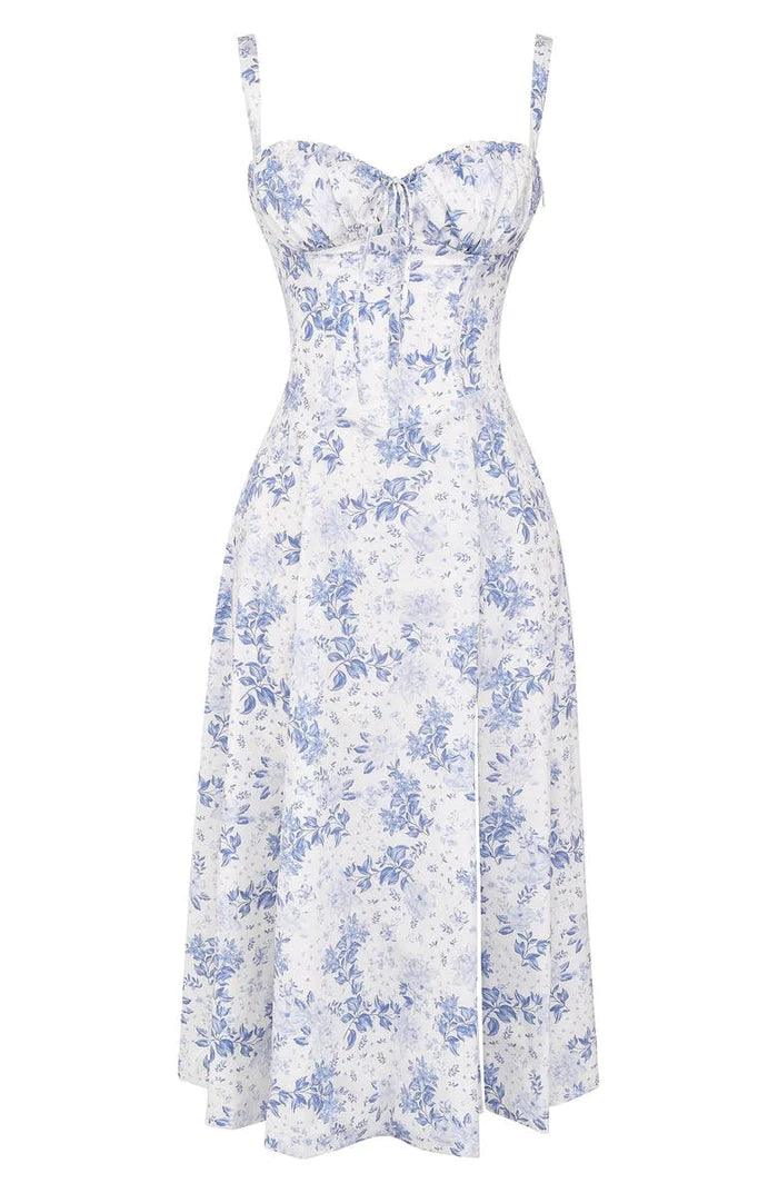 Emma Elegant Bustier Dress with Tied Back