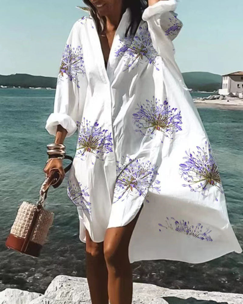 Emma Soft and Elegant Floral Print Dress
