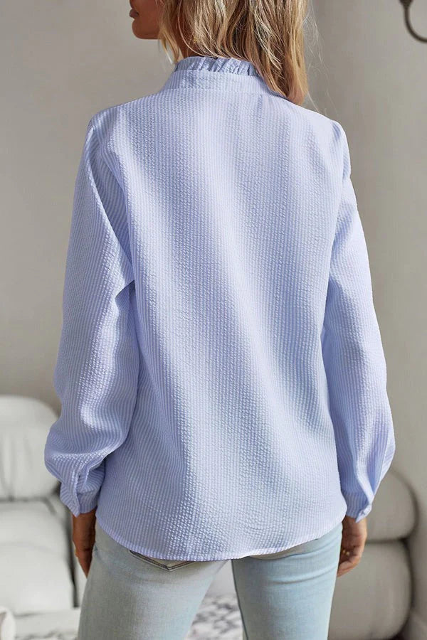 Emma Blouse Rayée Douce et Élégante