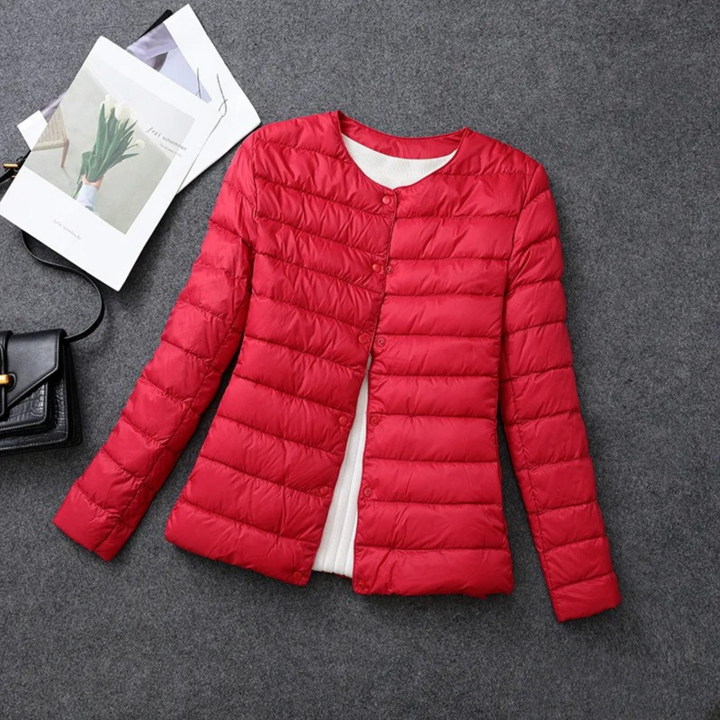 Sophie – Elegant Light Quilted Down Jacket
