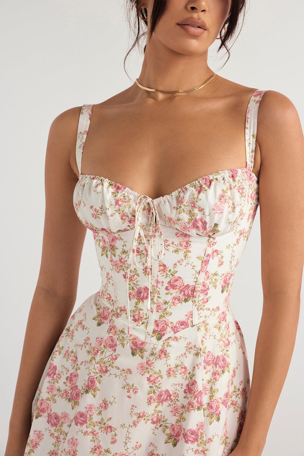 Emma Elegant Bustier Dress with Tied Back