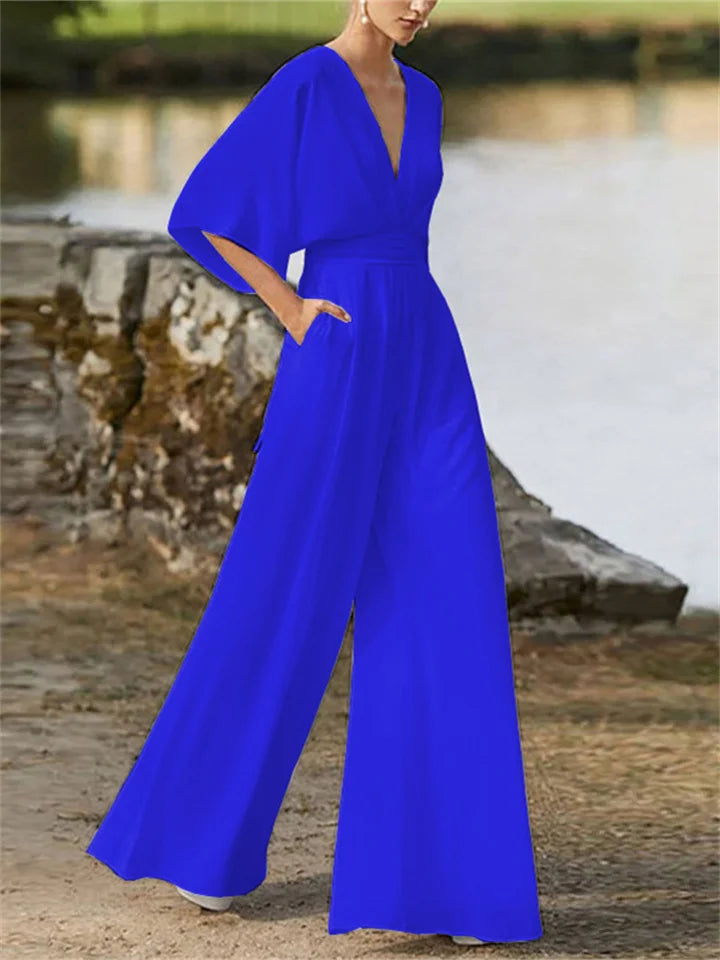 Elegant Sophie Soft Jumpsuit in Fluid Fabric