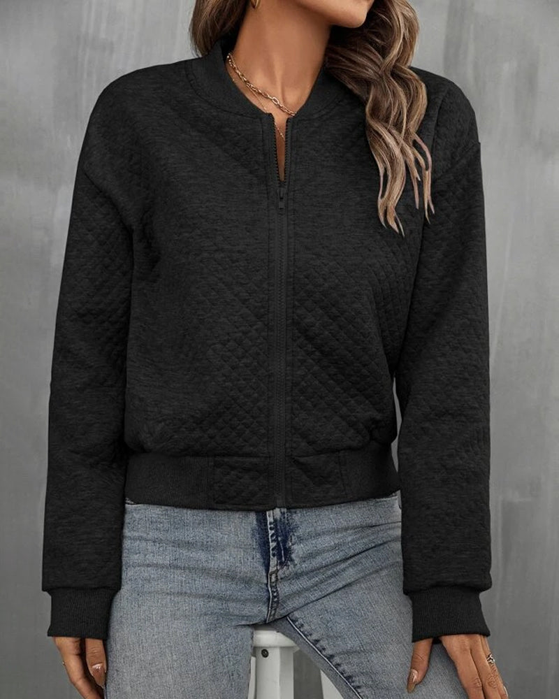 Léa – light and elegant zipped summer bomber jacket for women