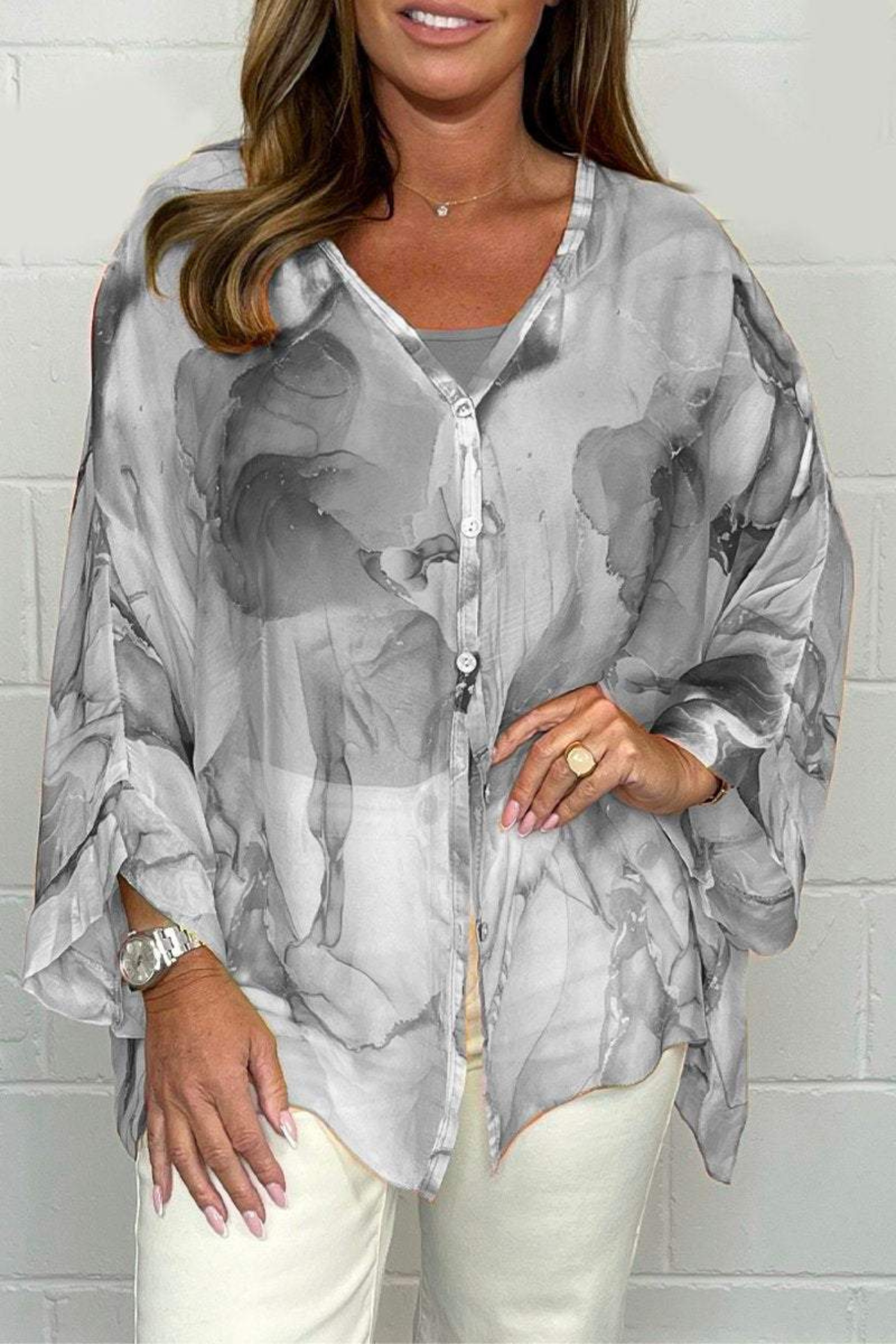 Women's Blouse - Loose Long Sleeves