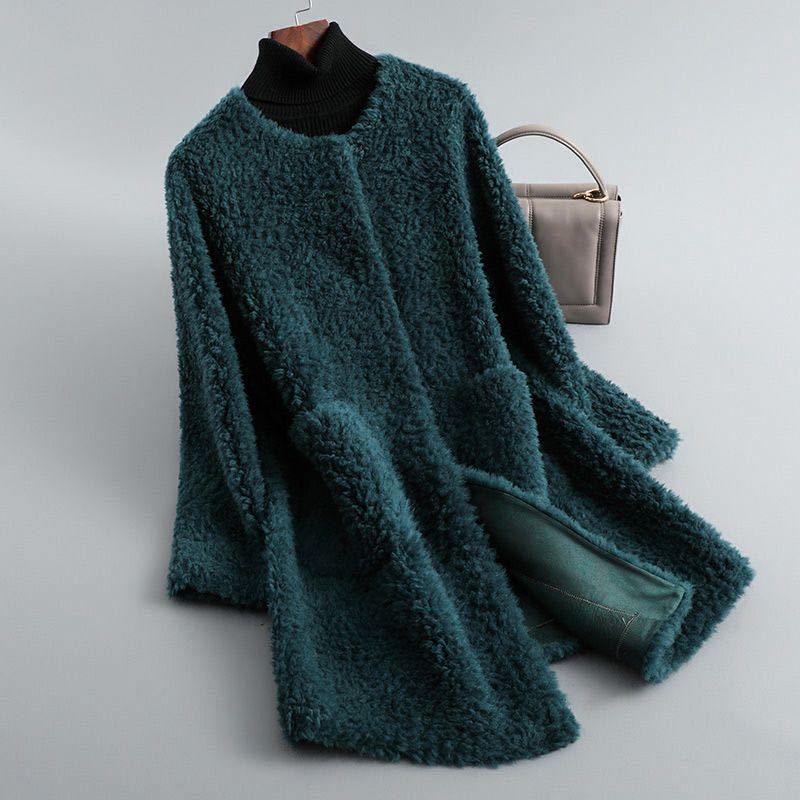 Olivia Elegant Soft Shearling Coat