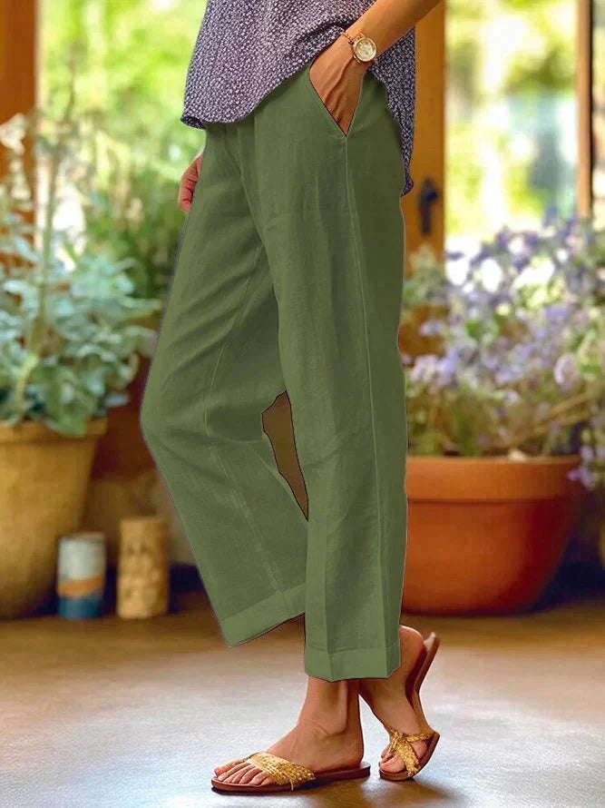 Women's Casual Pants - Side Pockets