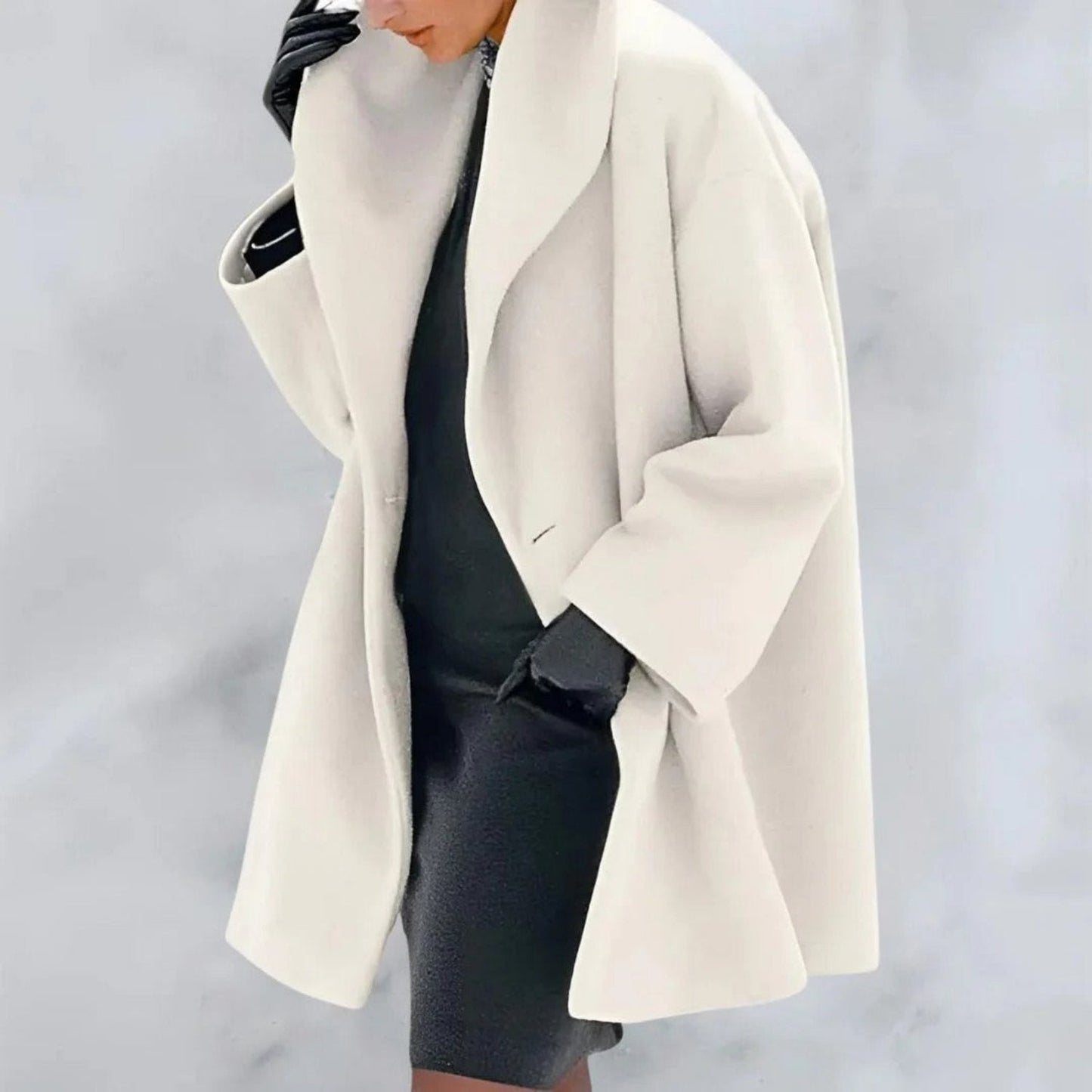 Sophie – Élégant manteau d’hiver à capuche pour femme