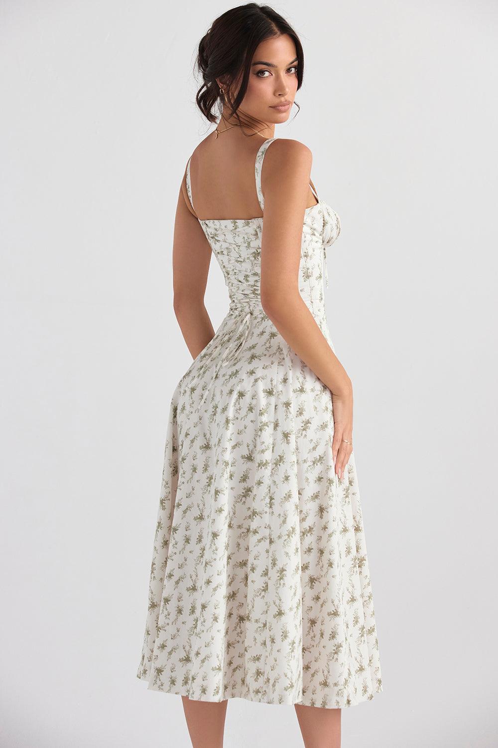 Emma Elegant Bustier Dress with Tied Back