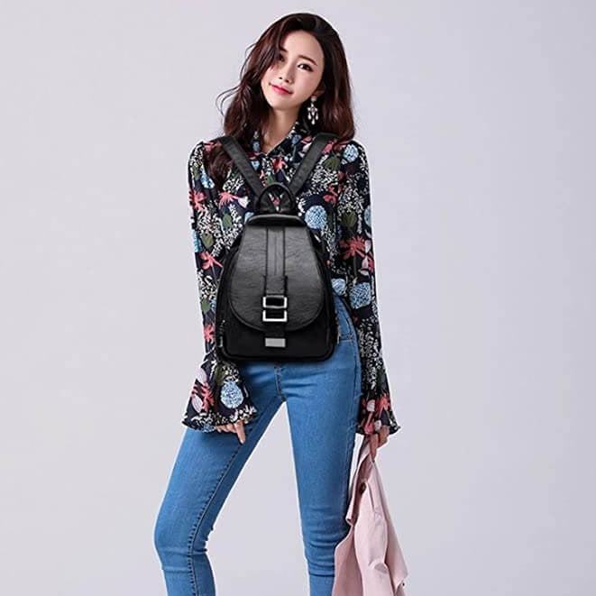Elegant and Soft Leather Backpack