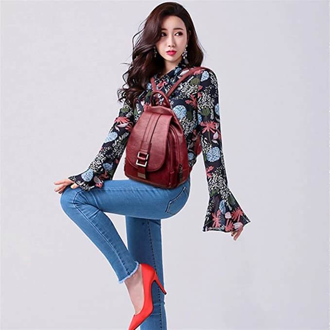 Elegant and Soft Leather Backpack