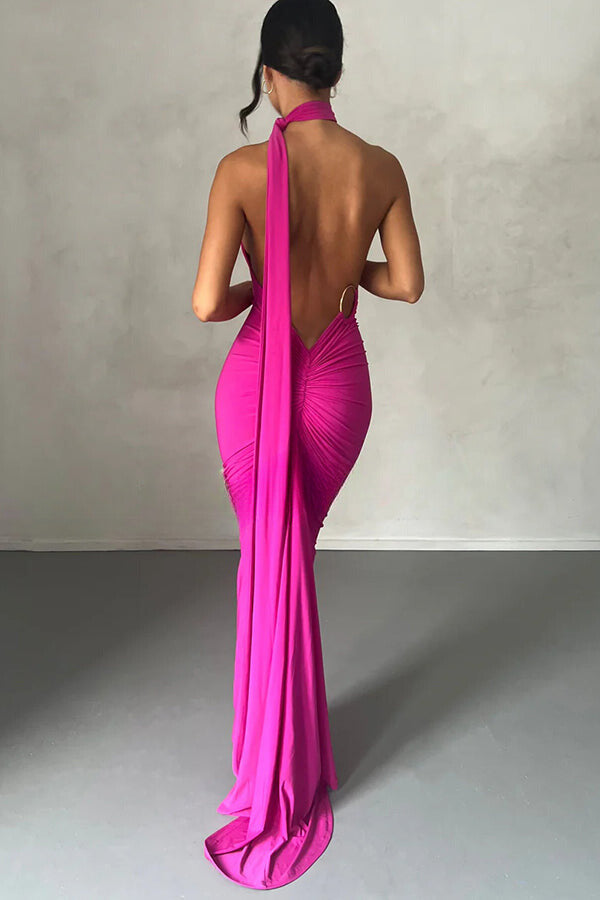 Elegant Sweet Long Backless Dress