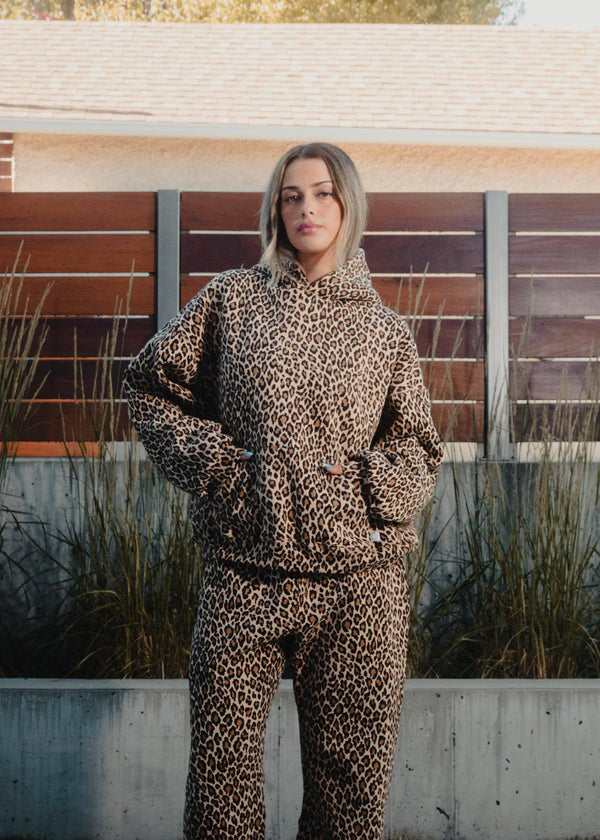 Women's Leopard Set - Hoodie and Pants