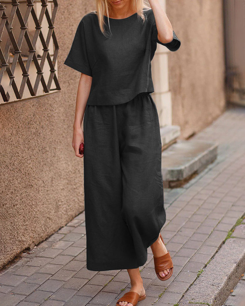 Léa – Elegant and Lightweight Breathable Linen Set
