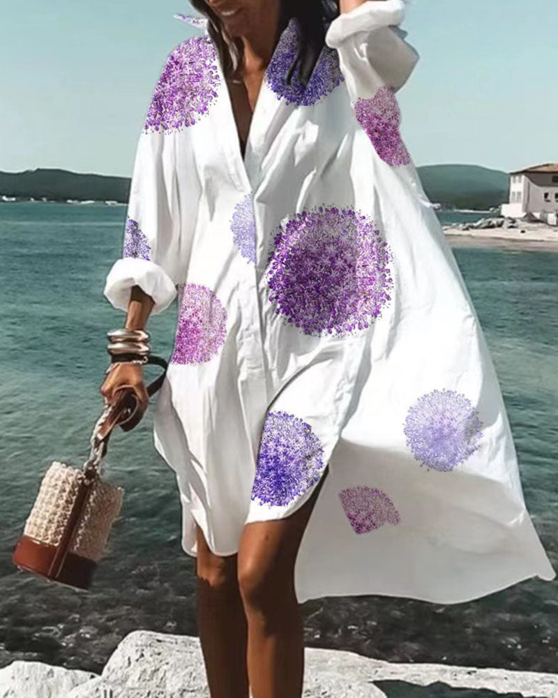 Emma Soft and Elegant Floral Print Dress