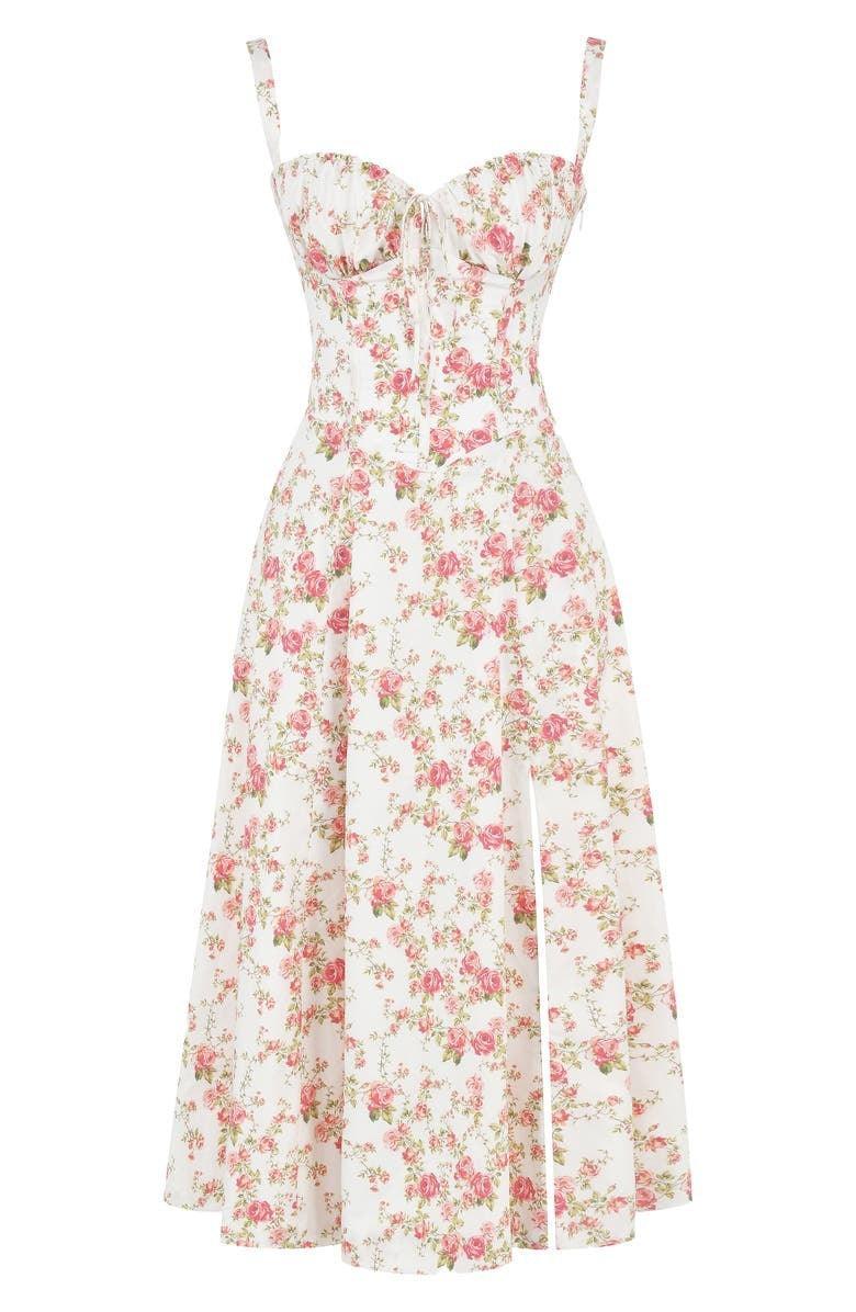 Emma Elegant Bustier Dress with Tied Back