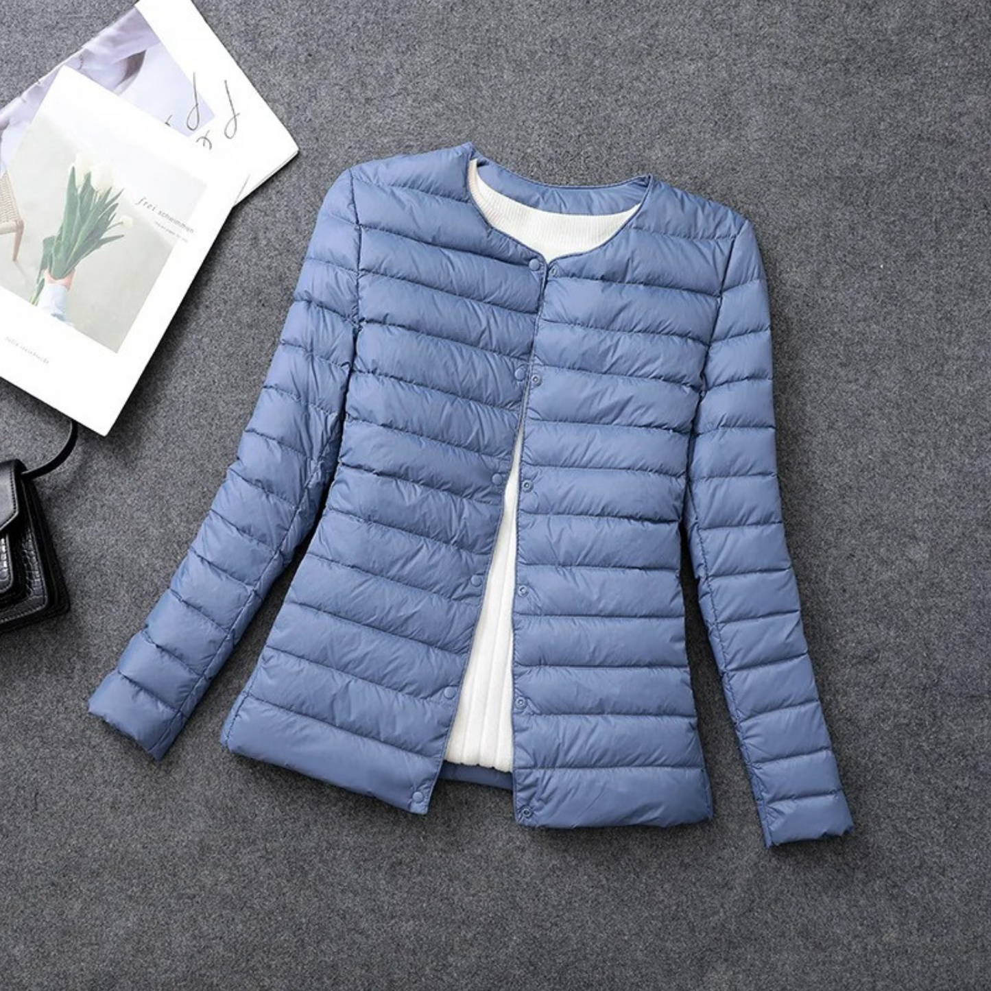 Sophie – Elegant Light Quilted Down Jacket