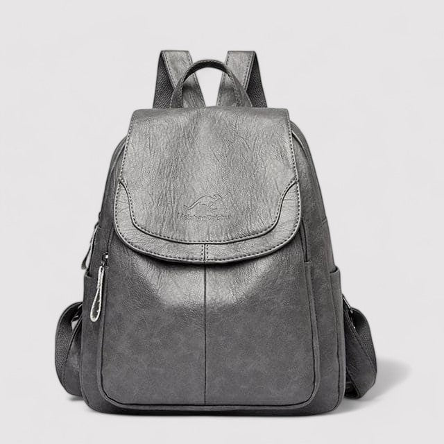 Lena Elegant Premium Leather Secure Backpack