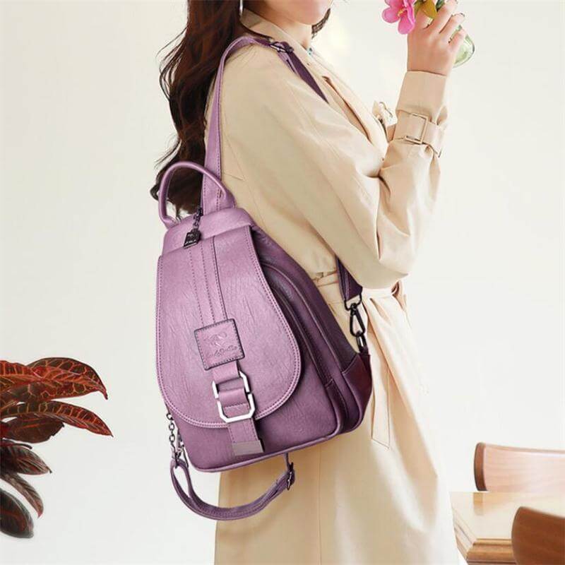 Elegant and Soft Leather Backpack