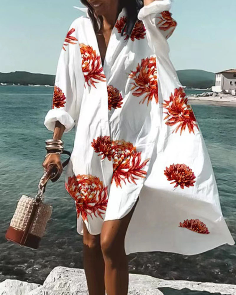 Emma Soft and Elegant Floral Print Dress