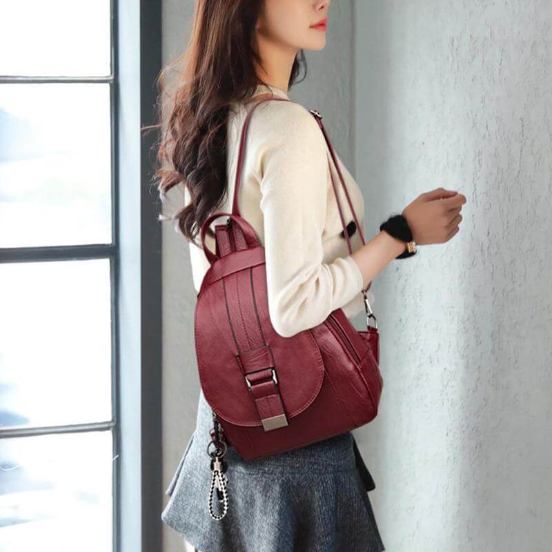 Elegant and Soft Leather Backpack
