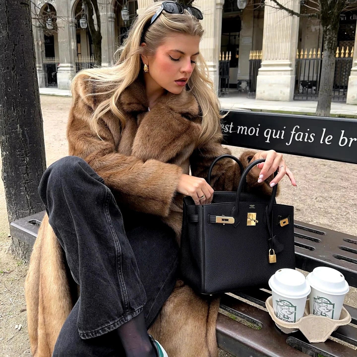Long Faux Fur Coat