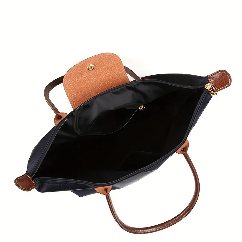Emma – Elegant Tote Bag in durable fabric and leather handles