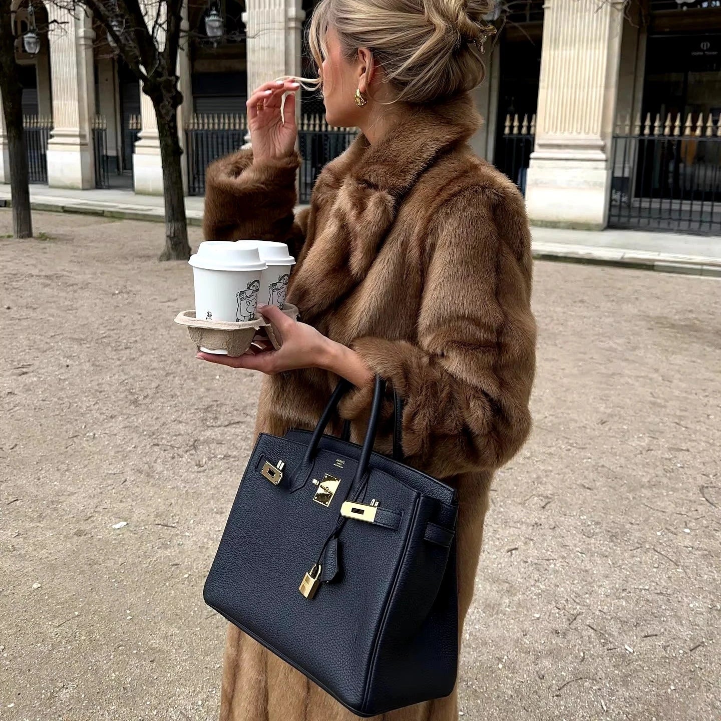 Long Faux Fur Coat