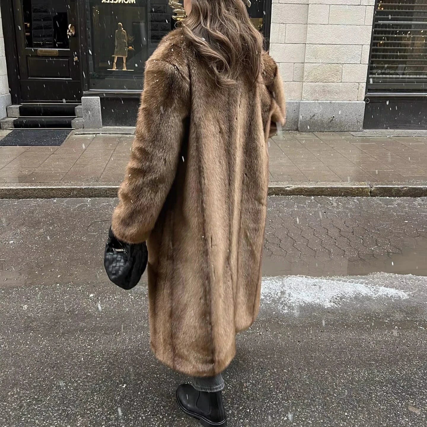 Long Faux Fur Coat