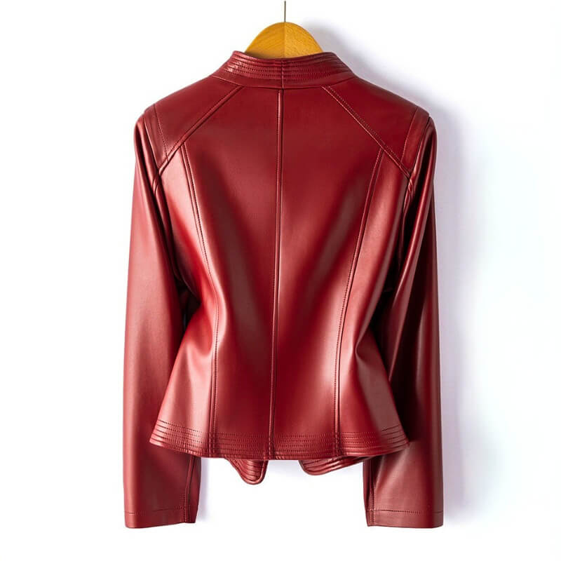 Emma Elegant Vegan Leather Jacket