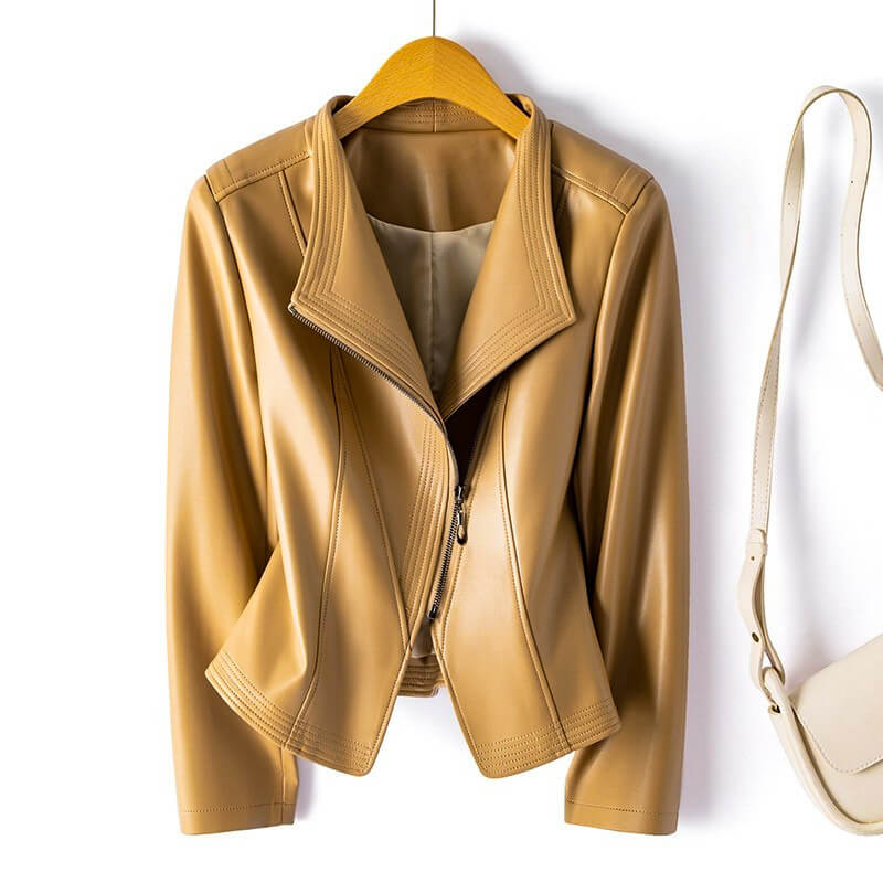 Emma Elegant Vegan Leather Jacket