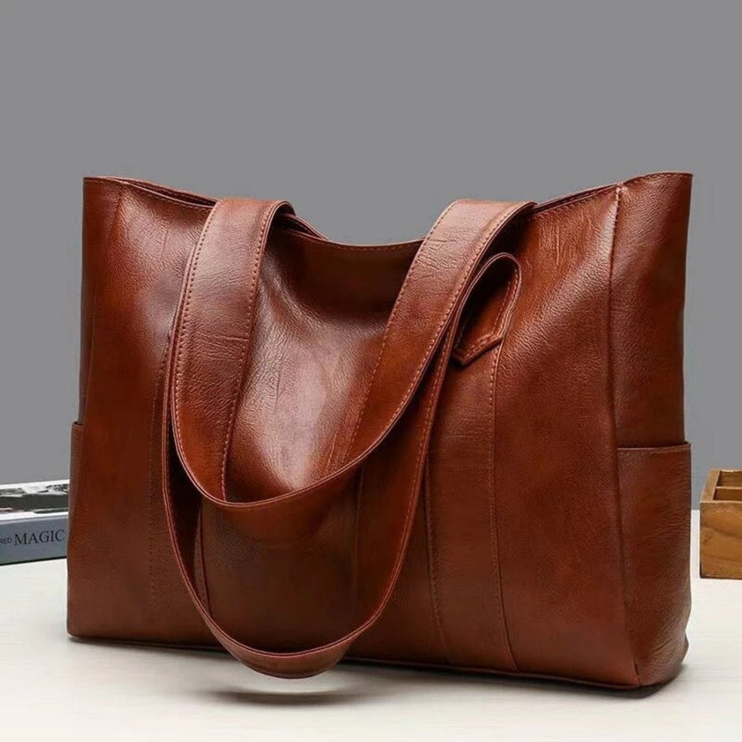 Emma Elegant Vintage Leather Shoulder Bag