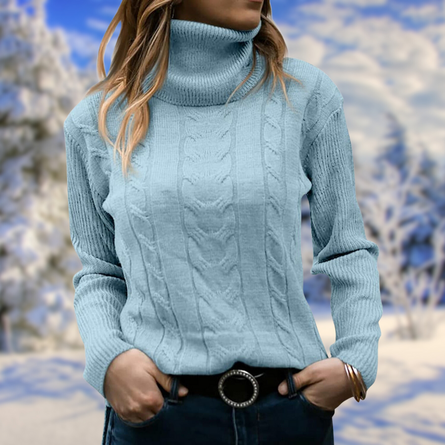 Emma – Elegant and warm twisted turtleneck sweater