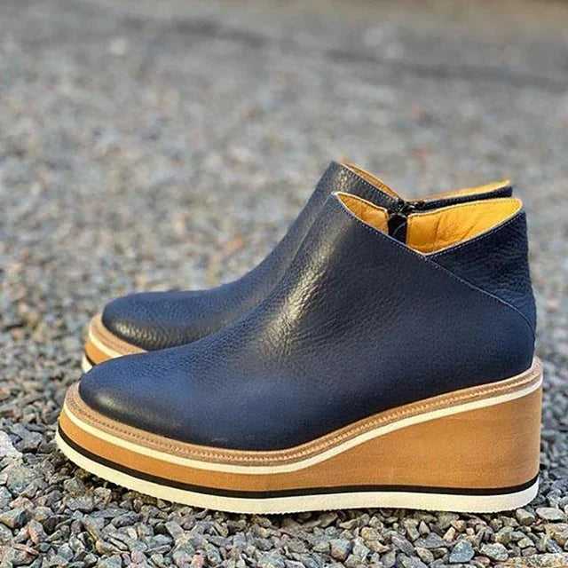 Sophie – Bottines compensées à enfiler pour un style casual chic