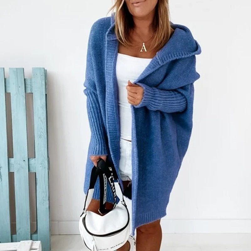 Emma – Soft knitted cardigan with hood