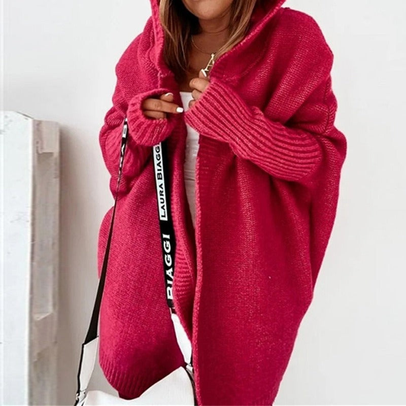 Emma – Soft knitted cardigan with hood
