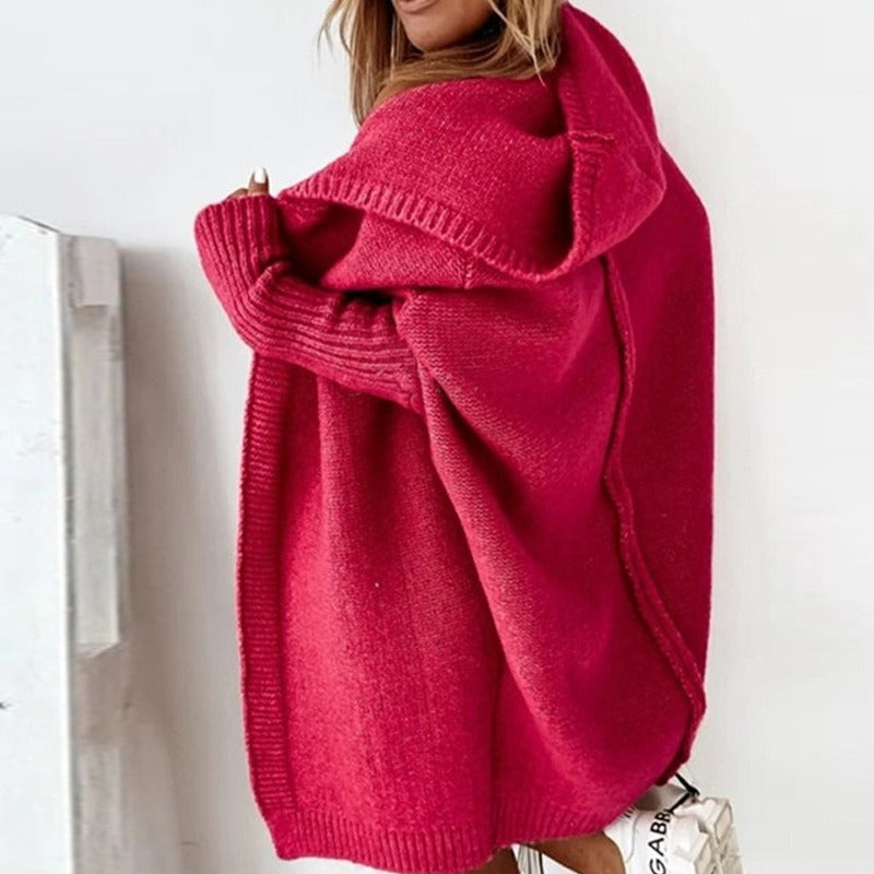 Emma – Soft knitted cardigan with hood