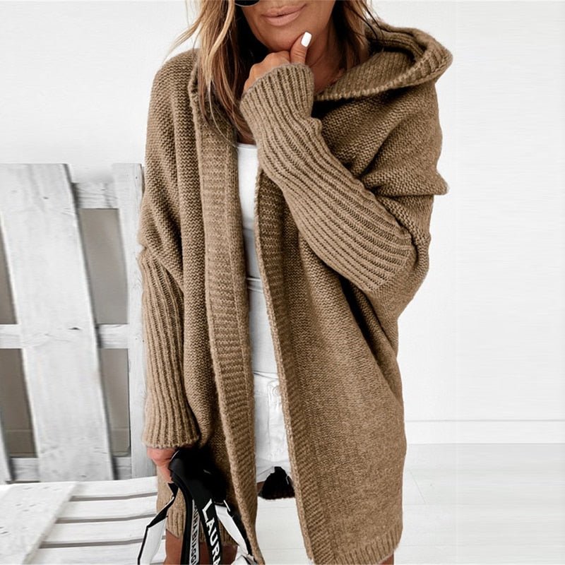 Emma – Soft knitted cardigan with hood