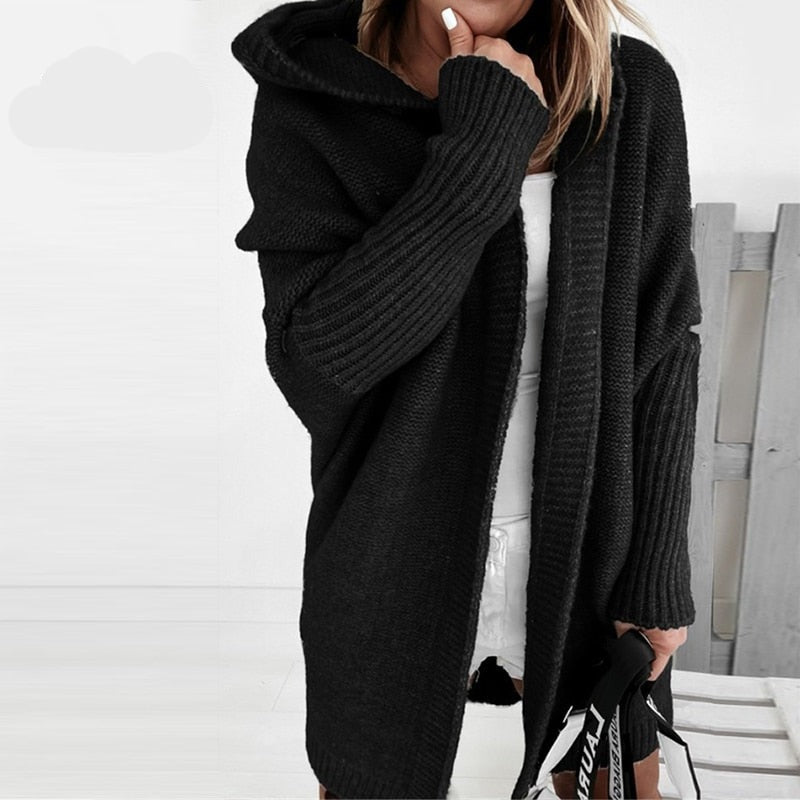Emma – Soft knitted cardigan with hood