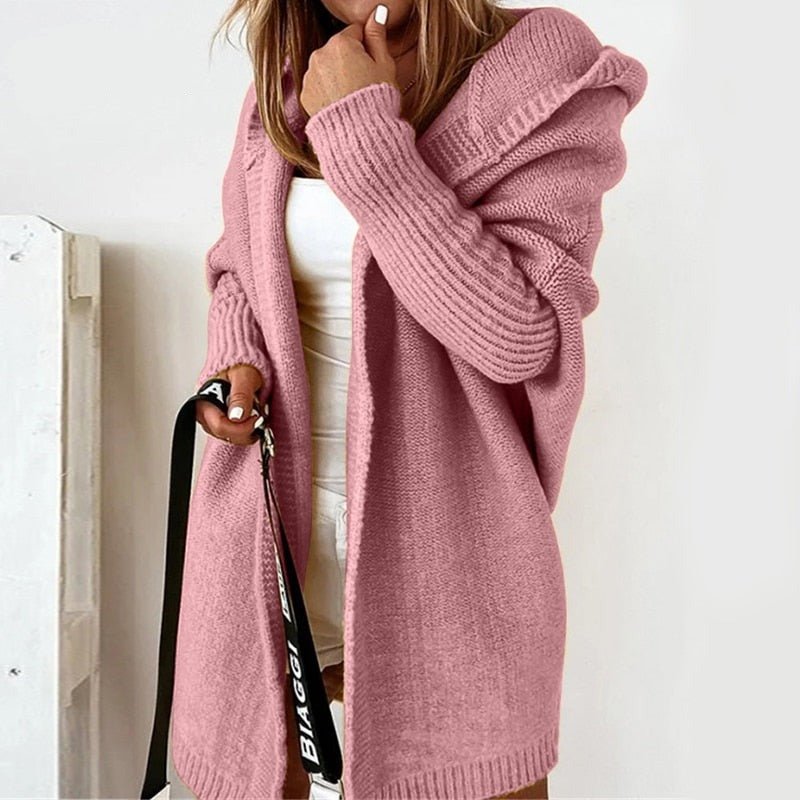 Emma – Soft knitted cardigan with hood