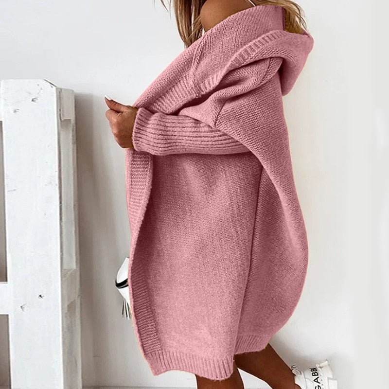 Emma – Soft knitted cardigan with hood