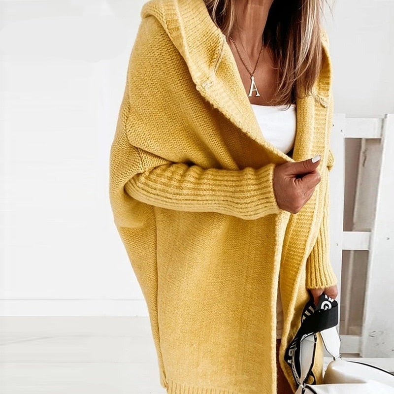 Emma – Soft knitted cardigan with hood