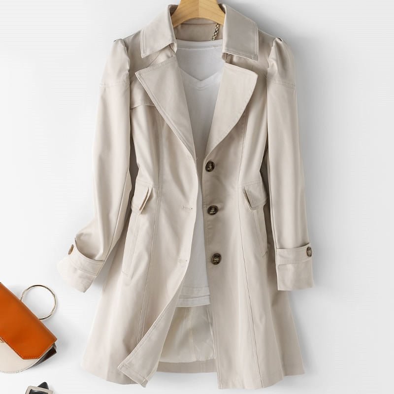 Léa Refined Lightweight Water-Repellent Trench Coat