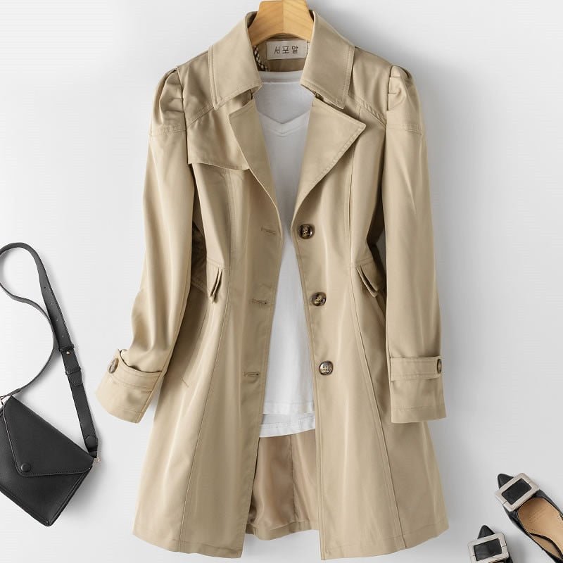 Léa Refined Lightweight Water-Repellent Trench Coat
